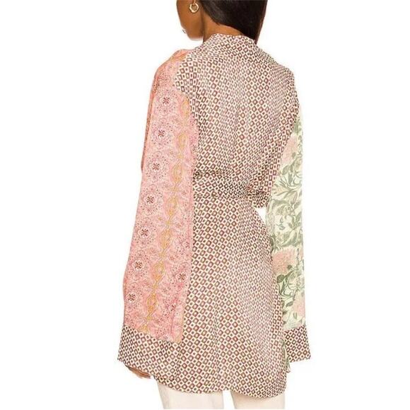 TELL YOUR FRIENDS Kimono Sz XS Versatile Oversize Wide Sleeve Luxury Boho Fairy - Picture 5 of 16